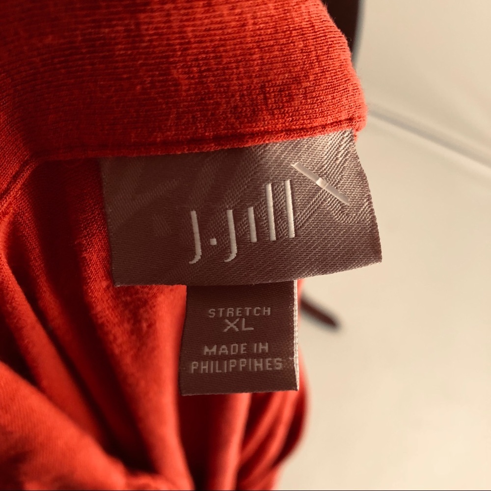 J Jill rust color button front stretch tunic top … - image 5